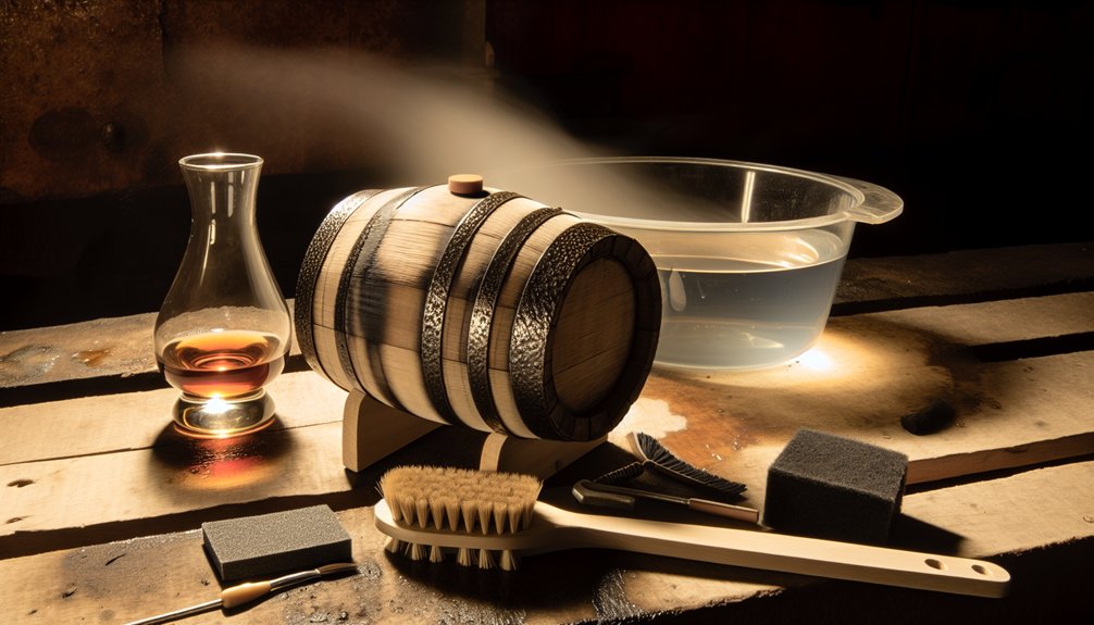 repurpose small whiskey barrel